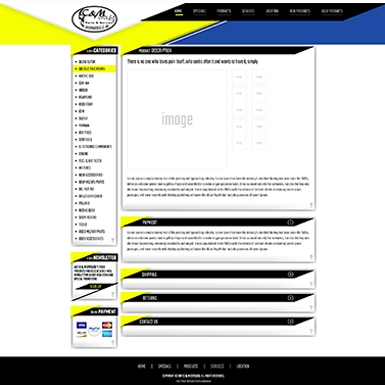 C&M Cycles ebay listing template design