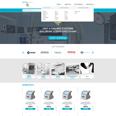 Primis Medical ebay store design