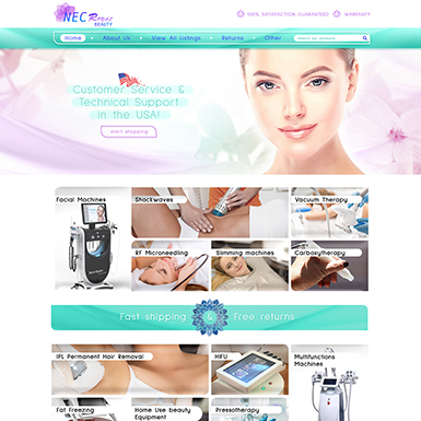 NEC Royal Beauty ebay store design
