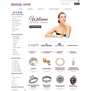 Jewelry By David eBay store design