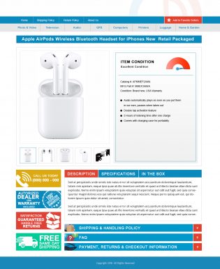 Digz Theme 20181a ebay template design