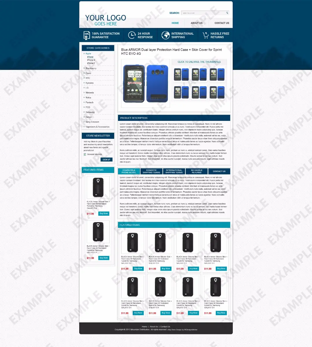 Yambo premade eBay listing template #1225 for cell phones