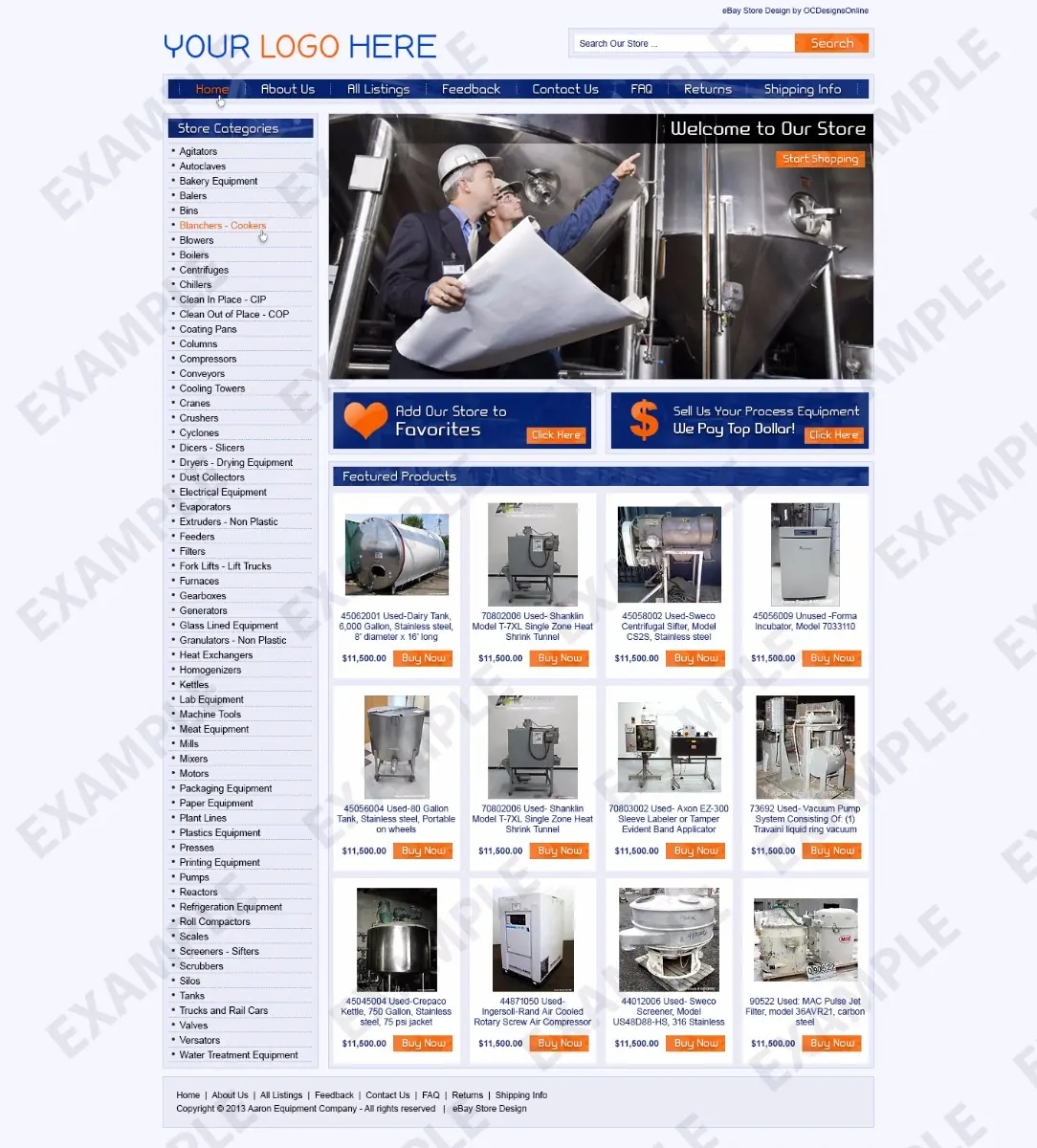 Trunu premade eBay store design #1262 for any industry
