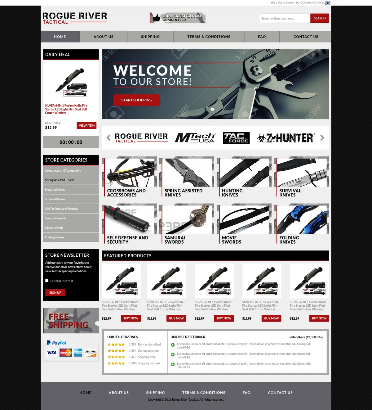 Rogue River Tactical Responsive eBay Store