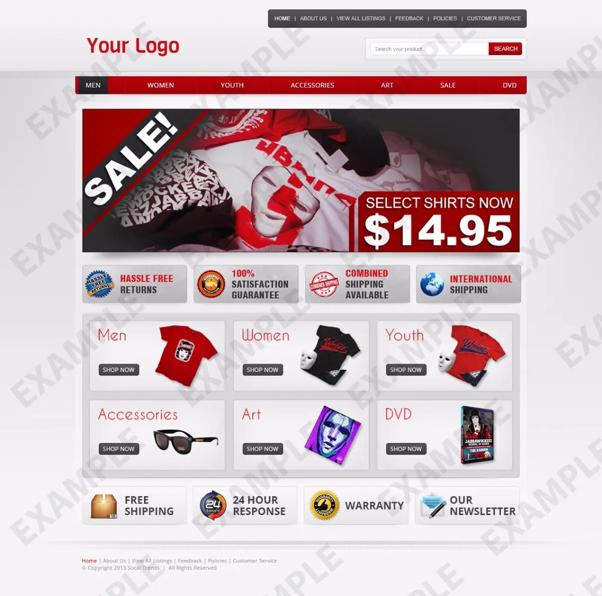 Skipshots premade eBay store design #1207 for any industry