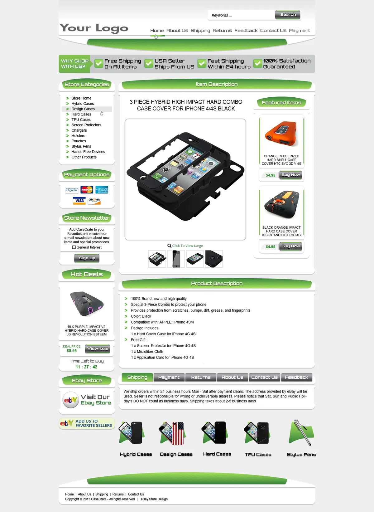 Cogideo premade eBay template
