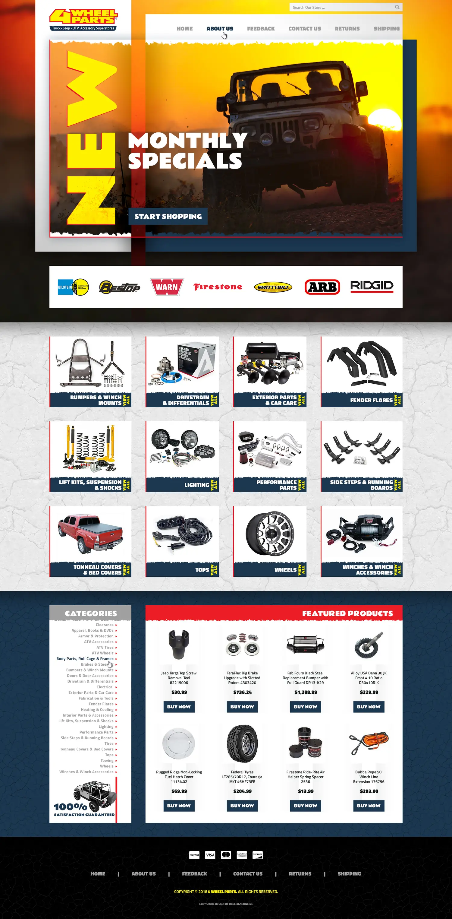 4 Wheel Parts e Bay store draft 01