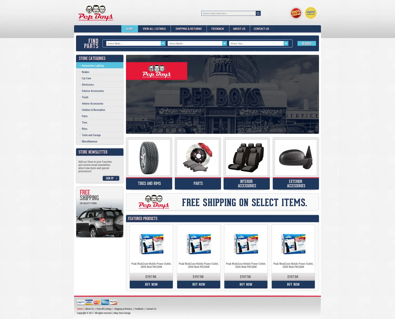 Pepboys ebay store