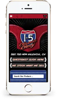 I-5 Classic Chevy store on a phone