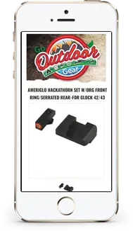 Go Outdoor Gear store on a phone