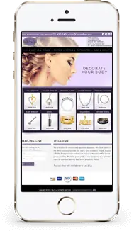 Lex and Lu Facebook Landing Page store on a phone