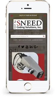 Sneed Coding store on a phone