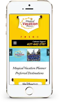 Magical Vacation Planner store on a phone