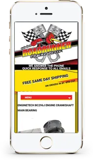 Road Runner store on a phone