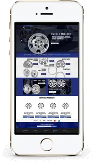 Wheel Covers store on a phone
