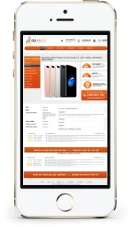 OM Electronics store on a phone