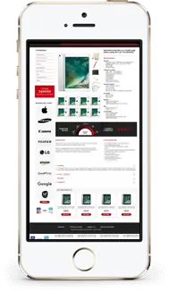Teletroniks store on a phone