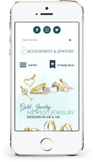 Accessory & Jewelry store on a phone