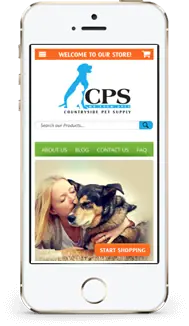 Countryside Pet store on a phone