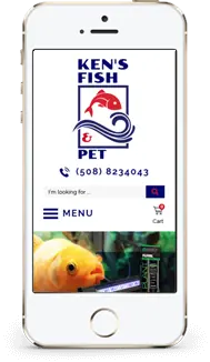 Ken's Fish store on a phone
