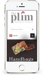 The Plim store on a phone