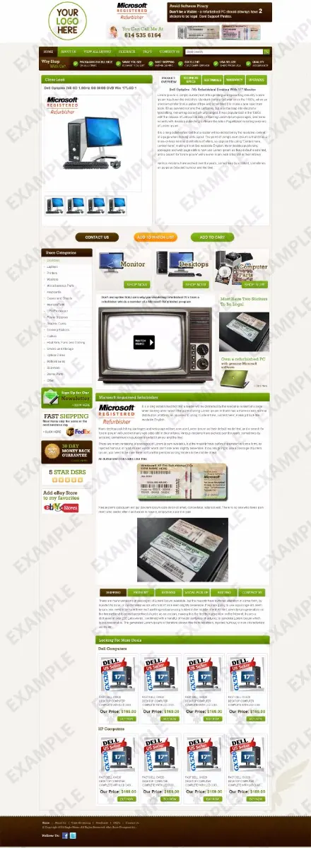 Livepath premade eBay listing template #1283 for electronics & cameras