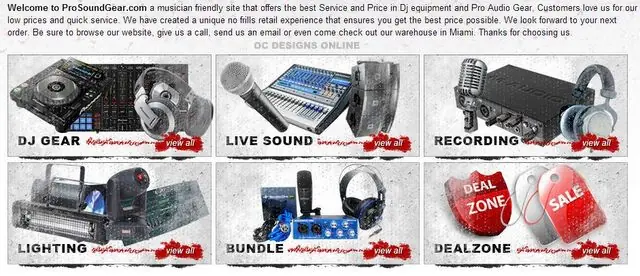 Audio Video Bigcommerce store design
