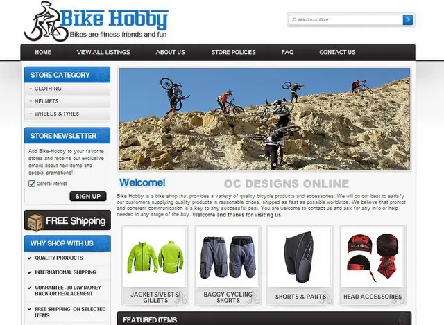 Images of Bike Shop eBay Store Designs