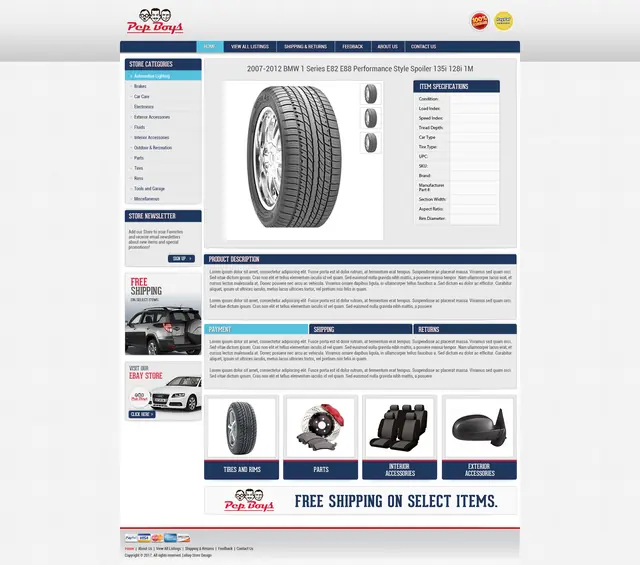Pep Boys responsive listing 12