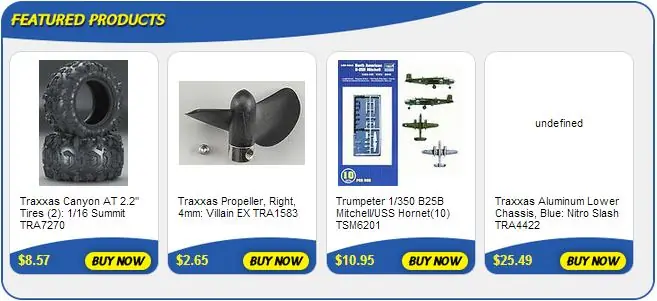 eBay custom category page