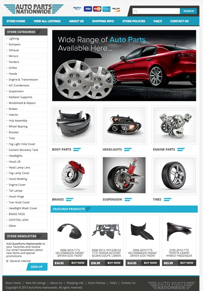 Custom eBay Store Designs