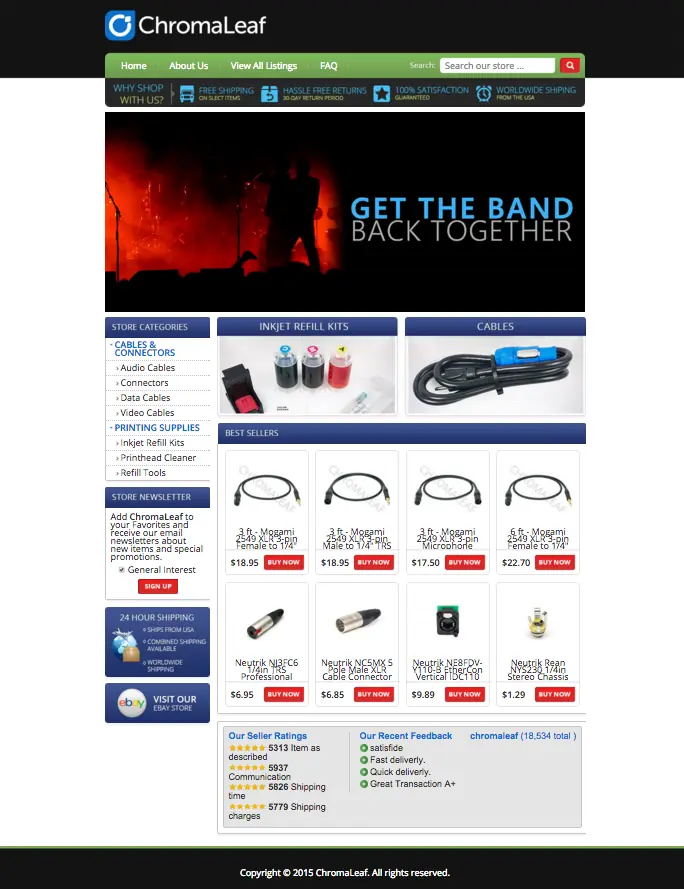 Chroma Leafs New eBay design
