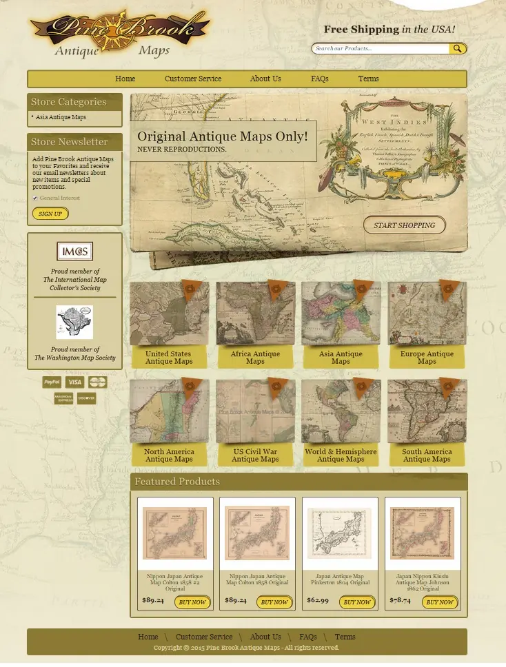 Pine Maps Ebay