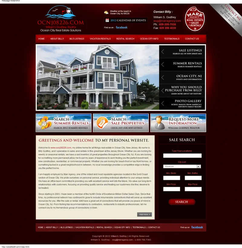 OCNJ08226 Informational Website Design Ocnj08226.com index.html