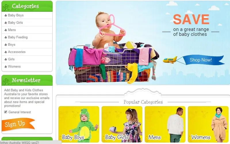 eBay custom category page