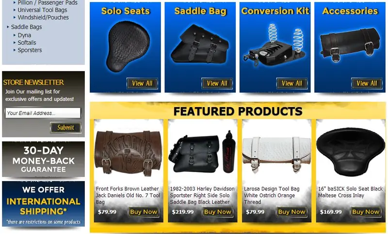 Big Commerce custom category page