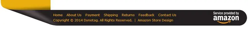 Custom Amazon Store Footer