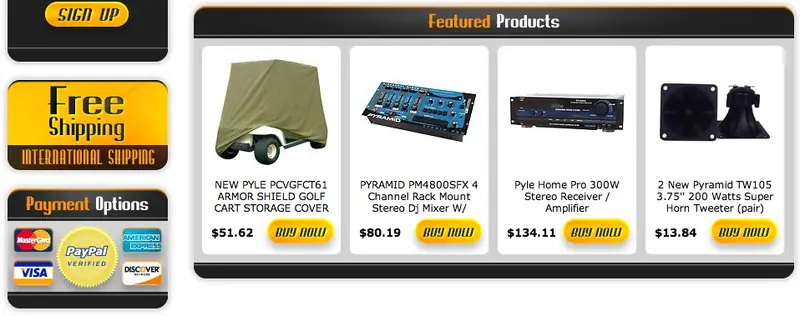 Custom eBay Store Footer