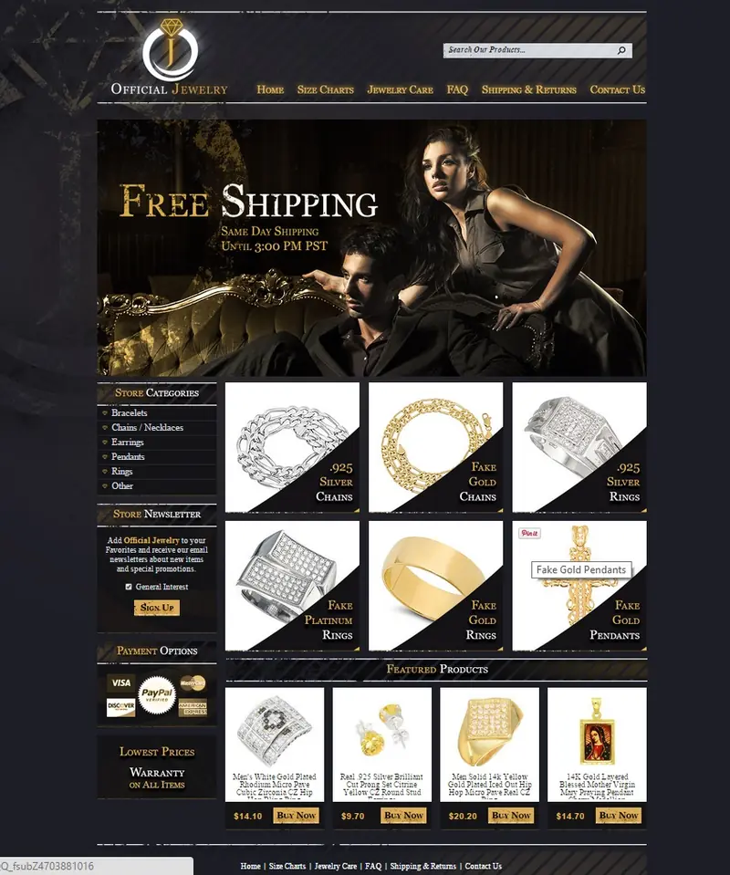 custom eBay jewelry store