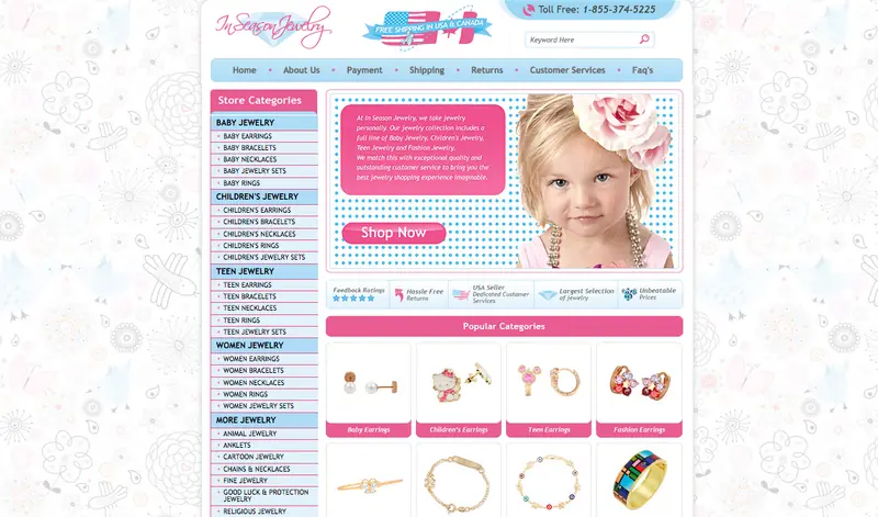 In Season Jewelry's Youthful eBay Design