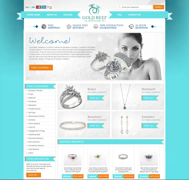 Jewelry ebay store design