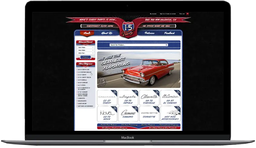 I-5 Classic Chevy: BigCommerce by OC Designs Online