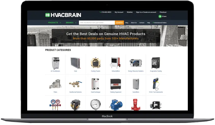 HVAC Custome: BigCommerce by OC Designs Online