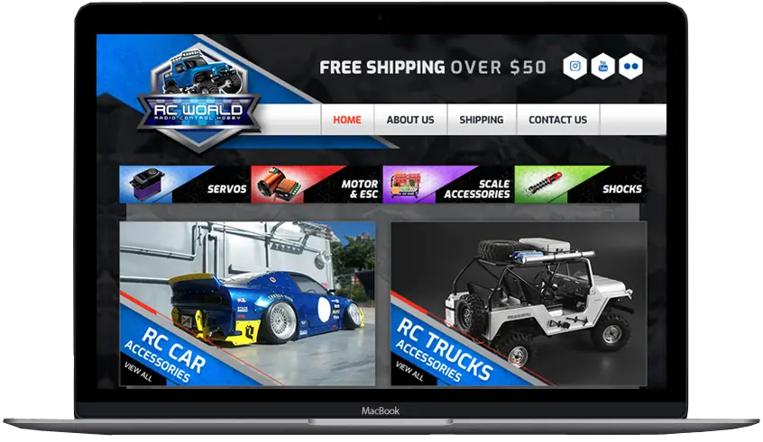 RC World Custom Facebook Design: eBay stores by OC Designs Online
