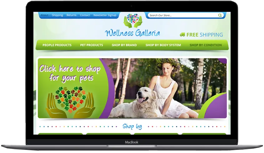 Wellness Galleria Custom Facebook Design: eBay stores by OC Designs Online