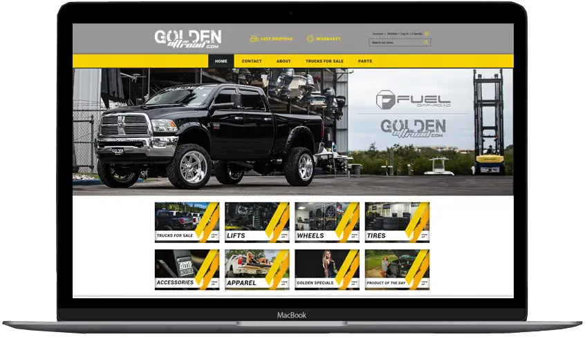 Golden Offroad — Shopify store designed by OC Designs