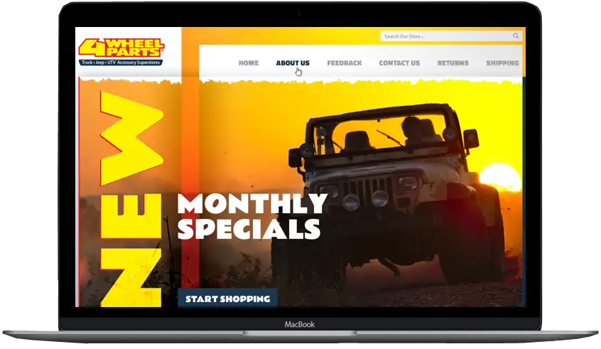 4 Wheel Parts — official eBay store — eBay store + listing designed by OC Designs