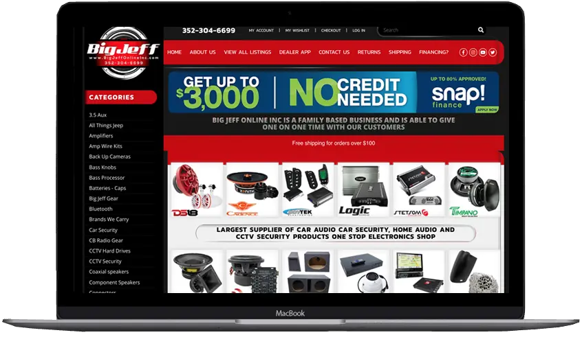 Big Jeff Audio: Shopify by OC Designs Online