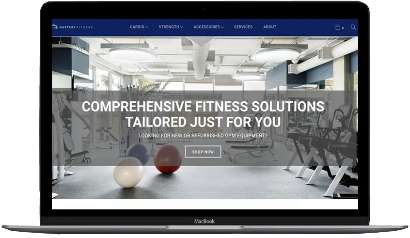 Mastery Fitness — BigCommerce store designed by OC Designs