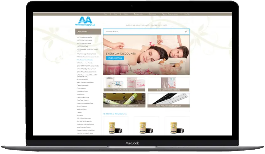 AA Wellness Supply, a store we designed
